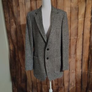 Classic Gray Tweed Blazer